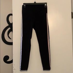 Zyia Pink Rainbow Black Luxe Hi-Rise 7/8 24” Leggings